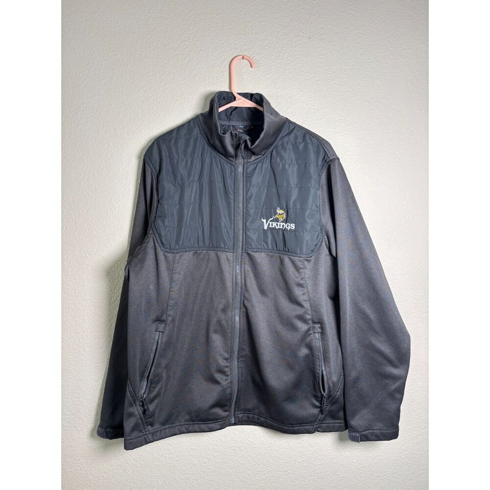 Dunbrooke Explorer Minnesota Vikings, Full-Zip Fleece Jacket Mens Size Large